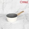 Cypruz Sauce Pan White Granite Series - Image 3